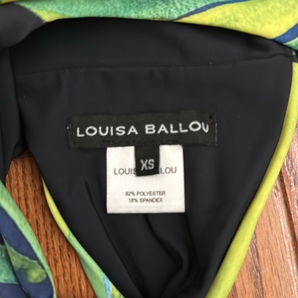 Louisa Ballou Green and Black One Piece - Picture 2 of 2